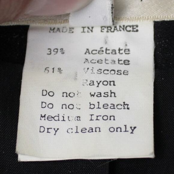 Vtg Sophie Sitbon Paris Womens Set Blazer and Vest Black White Trim Sz 36/38 - Picture 7 of 16